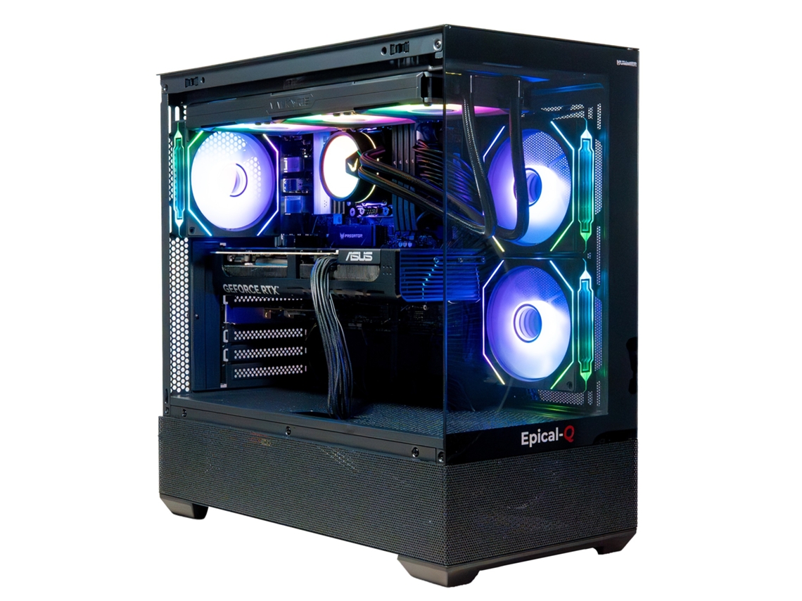 Escritorio para juegos Epical Q Brexor con AMD Ryzen 7 9800x3d, 32 GB, SSD de 1 TB, NVME, RTX 5070ti y Windows 11 Pro