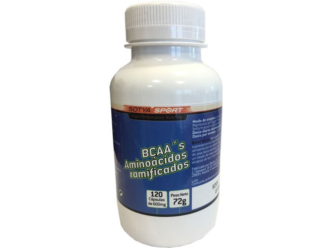 Complemento Alimentar SOTYA Bcaa\'S Ulas De 600Mg (120 Cápsulas)