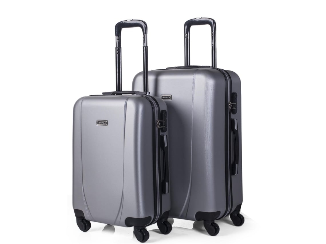 Conjunto de Maletas de Viaje ITACA ABS Gris (55cm /65cm)