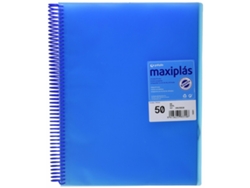 Carpeta Portafolios Grafoplas Maxiplas 50 Fundas Azul A4