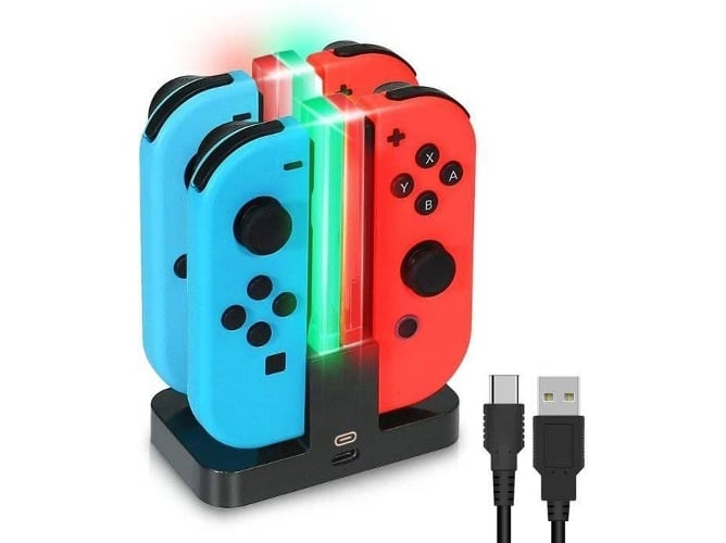 Estación de Carga BLEOSAN 1010/5000 4 en 1 Joy-Con (Nintendo Switch - Negro)