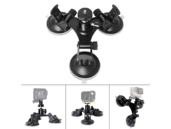 Gopro Ventosa Soporte De Cámara Con Cabeza Esférica Para Insta360 A Triángulo De Ventosa Adaptador Pan / Tilt Szsmart