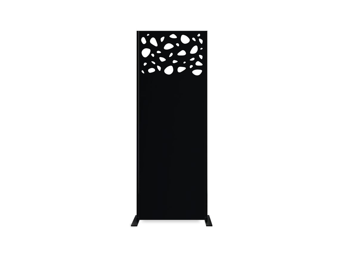 Panel decorativo SUNNY negro H.160cm motivos en la parte superior