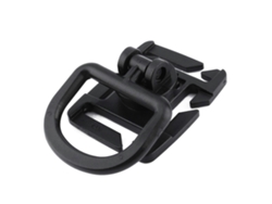 Juego de 5 hebillas giratorias para mochilas, duraderas, portátiles, para actividades al aire libre como senderismo y acampada, en color negro.
