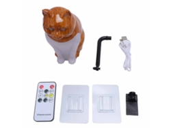 Lampião Noturno De Gato Com 3 Cores E Toque, Decorativo Recarregável Para Quarto E Sala