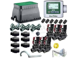 Kit Profesional Riego Automático RAIN BIRD de 6 Zonas 9V