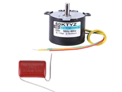 Motor síncrono de imán permanente AC220V 10W 0.5A 2.5rpm 6x6x5cm 207g Sin marca