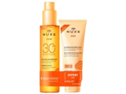 Sun Aceite Bronceador para Rostro Y Cuerpo Spf30 150 Ml Leche Refrescante para Después Del Sol 100 Ml Gratis NUXE