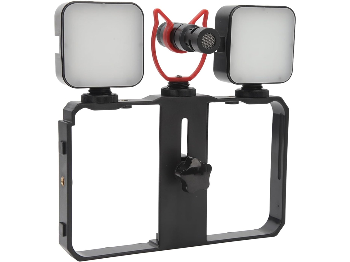 Kit De Cámara En Directo Con Luz De Relleno De Alta Luminosidad Y Micrófono.