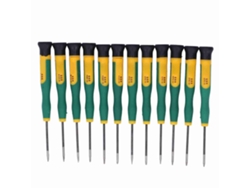 Kit de destornilladores con 12 puntas de acero al vanadio para reparar cámaras de celulares (silicona)