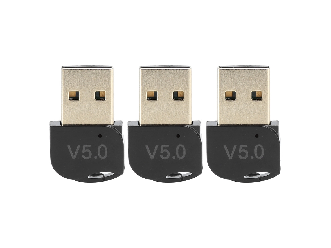 Adaptador Inalámbrico Bluetooth Usb De 3 Piezas, Bajo Consumo, Modo Dual, Portátil.
