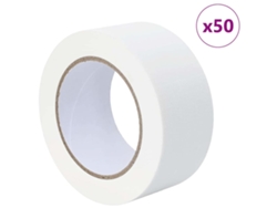 Cinta de carrocero para pintores, 50 unidades, papel blanco, EXCLUSIVA DE LA CASA (50 mm x 50 m)