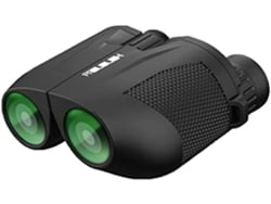 Binoculares 10x25 Mini Compactos Ligeros IP68 para Aves Viajes Senderismo Camping Caza Concierto Deporte Negro Yizhood