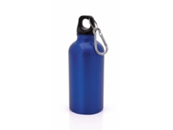 Botella de aluminio de 400 ml con tapón de seguridad y mosquetón