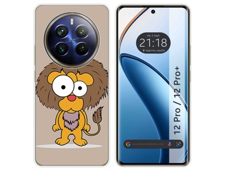 Funda Diseño Leon para Realme 12 Pro 5G / 12 Pro Plus 5G TUMUNDOSMARTPHONE Silicona Multicolor