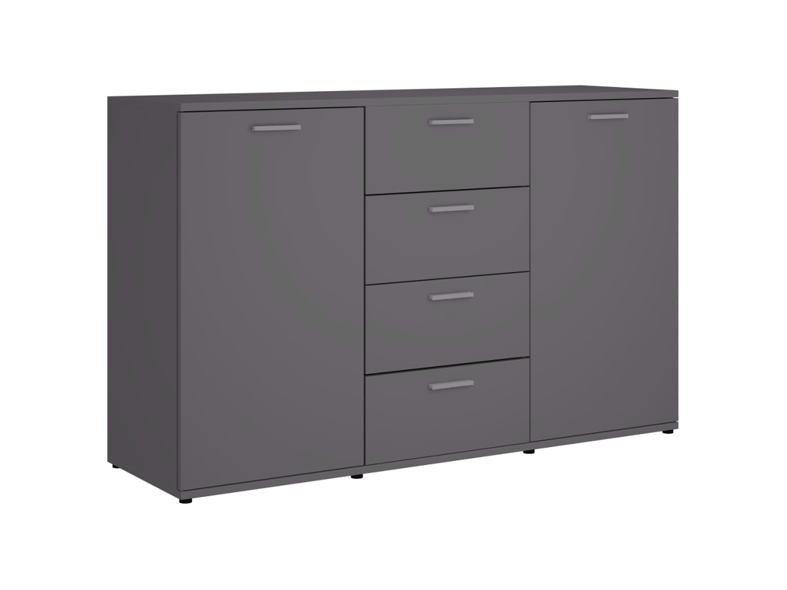 Aparador VIDAXL Gris Madera contrachapada (120x35.5x75 cm)