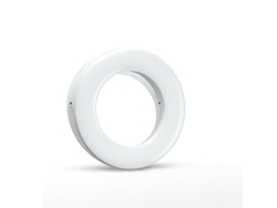 Anillo de luz portátil y recargable para selfies con clip, luz de relleno para selfies con 40 LED Ikikso (blanco)
