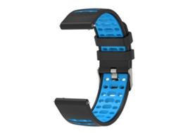 Compatible con pulseras de silicona. Negro Azul 22 mm Yunzii