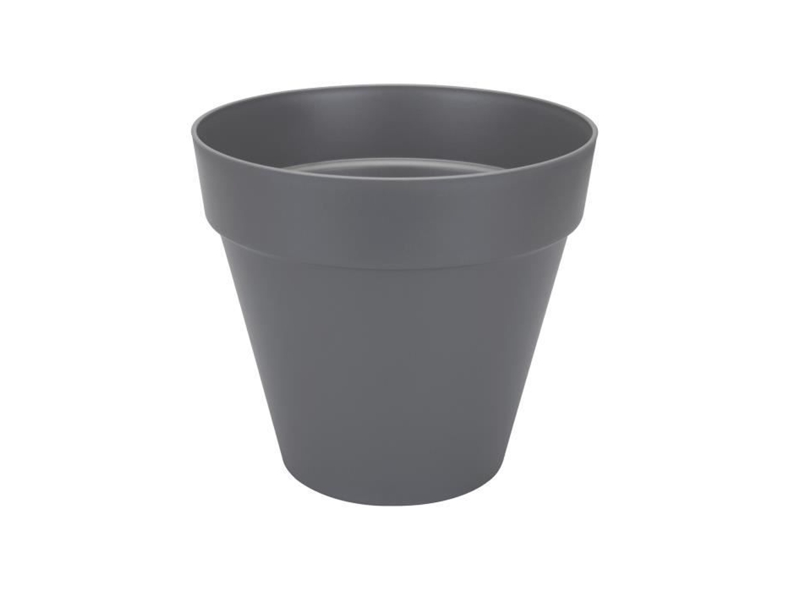 ELHO Vaso Redondo Loft Urban Ø 25 Cm Cinza Antracite