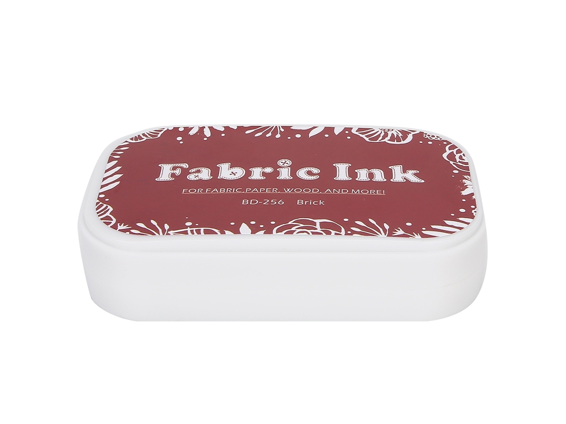 Bloque De Tinta Para Sellos Color Rojo Ladrillo Bd-256, Accesorio Para Pintura Diy
