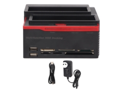Estación De Acceso Para Discos Duros Usb2.0 Bahía Dual 12tb Compatible Con Otb 480mbps Para Ide Sata 2.5/3.5 Pulgadas Con Enchufe Au