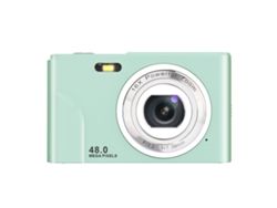 Cámara digital de 48 MP con zoom de 16x, 1080P, pantalla IPS de 2,4, 32 GB, ideal para viajes, ceremonia de graduación (verde) CHRONUS