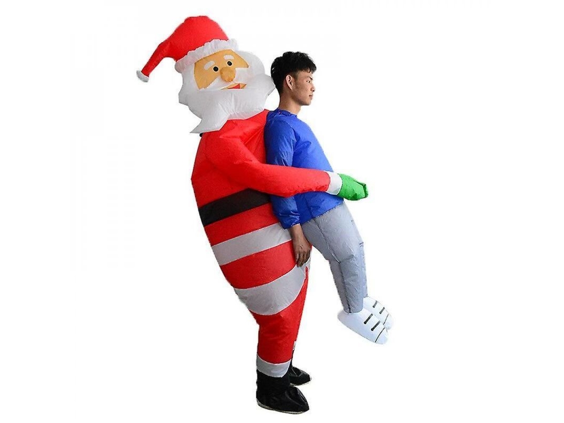 Traje Inflável de Papai Noel Adulto Engraçado Cosplay de Natal Vlr 1pc