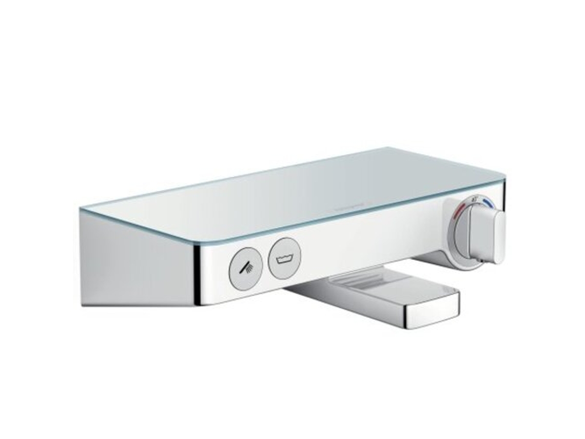 HANSGROHE Select 300 ShowerTablet Termostato de bañera para bañera, montaje en superficie, 13151, Color: Cromado / Blanco