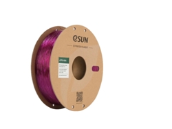Filamento para impresora 3D, TPU flexible 95a, alta durabilidad, morado transparente.
