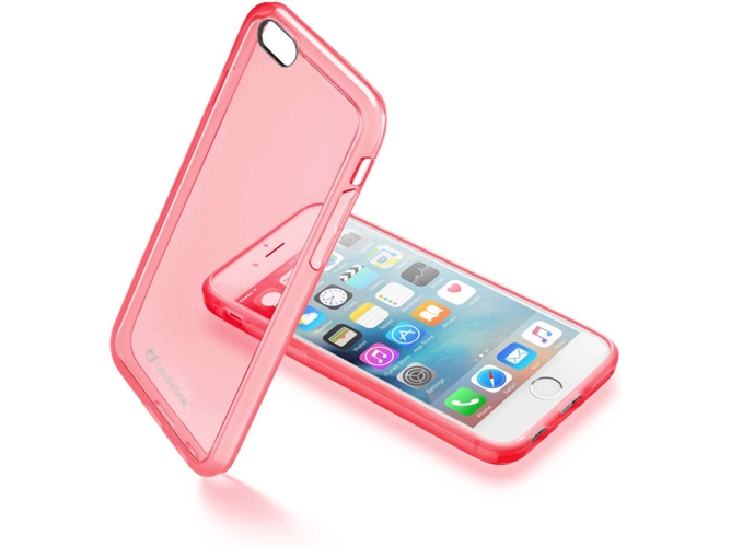 Funda iPhone 6, 6s CELLULARLINE CLEAR COLOR Rosa