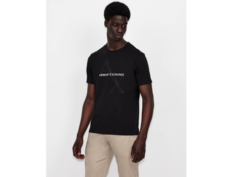 T-shirt ARMANI EXCHANGE Algodón Hombre (XL - Negro)