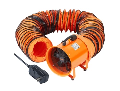 VEVOR Ventilador Extractor Industrial 406,4mm Extractor de Aire 10m 2 Engranajes