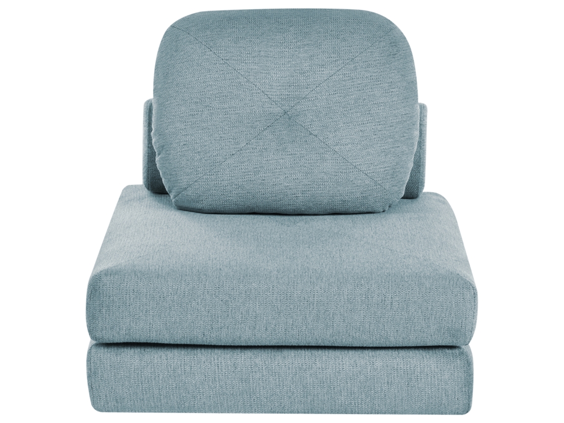 Sofá cama Beliani Olden de poliéster azul 81x91x54