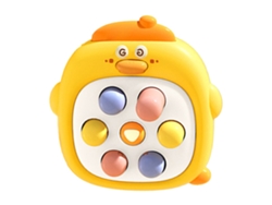 Ats-juguete De Golpeo Para Niños Interactivo Educativo Antiestrés Pato Cartoon Consola De Juego De Empuje Rápido Amarillo