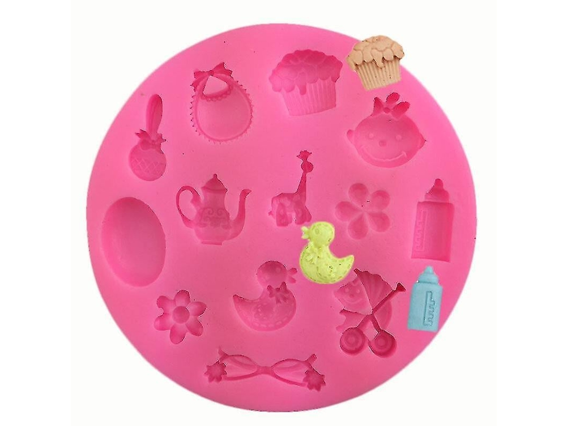 Moldes Para Tartas Con Forma De Cochecito De Bebé, 2 Piezas, Para Decorar Tartas