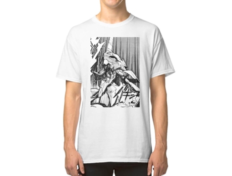 Camiseta ROCKINSTONE Evangelion Unit Berserk Manga Algodón para Hombre (3XL - Naranja)