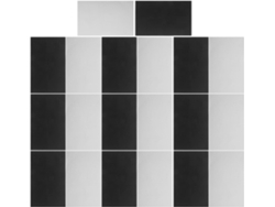 10 Pegatinas Led De Pvc Blancas Y Negras