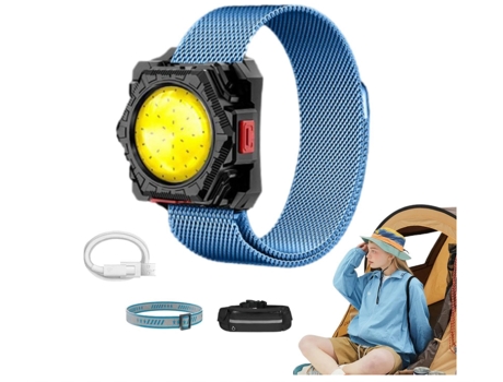 Linterna frontal | Luces LED para acampar | Linterna frontal, durabilidad compacta, linterna LED de muñeca portátil, accesorios convenientes a prue...