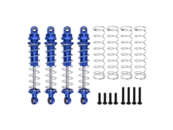 4 Piezas Amortiguadores Delanteros Y Traseros De Aluminio Para Rc Axial Capra Utb18 1/18 Azul