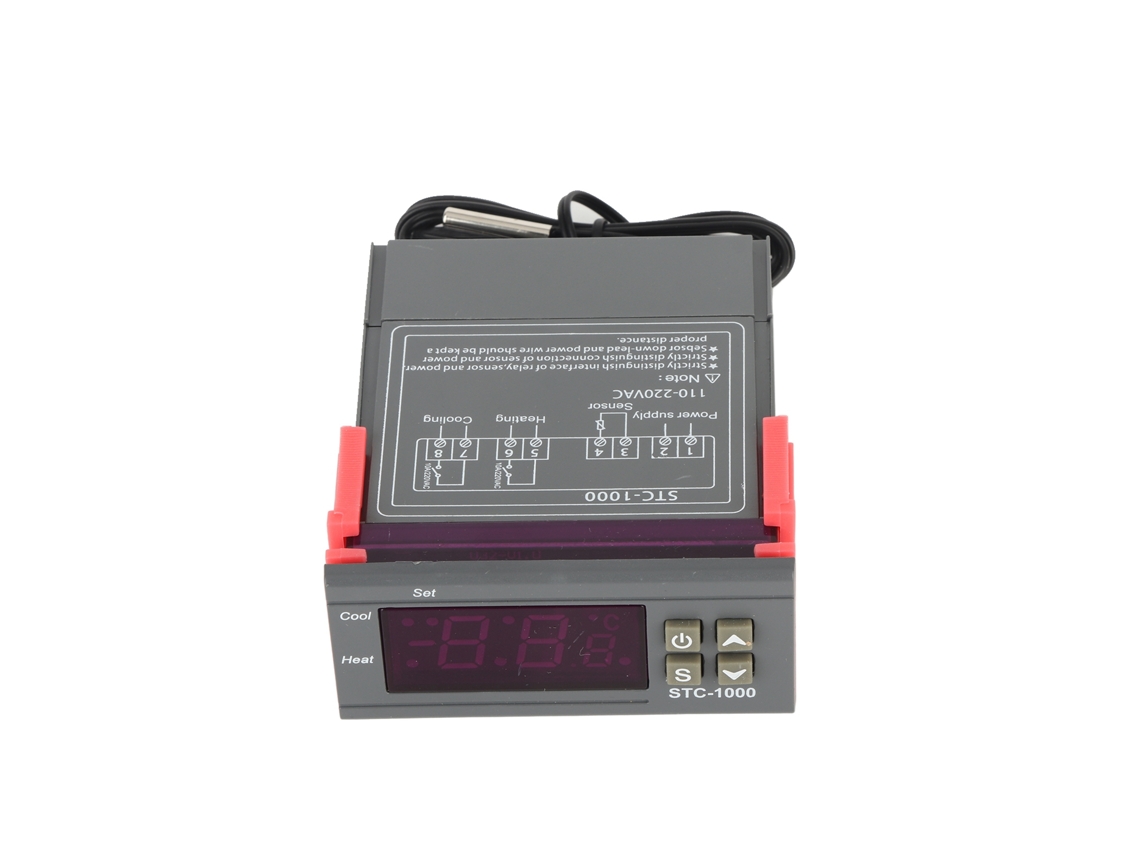 Controlador Digital De Temperatura Con Termostato Eléctrico Y Sensor, 110-220 V