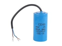 Condensador De Funcionamiento Cd60 250v Ca 200uf 50/60hz Para Motor De Compresor De Aire
