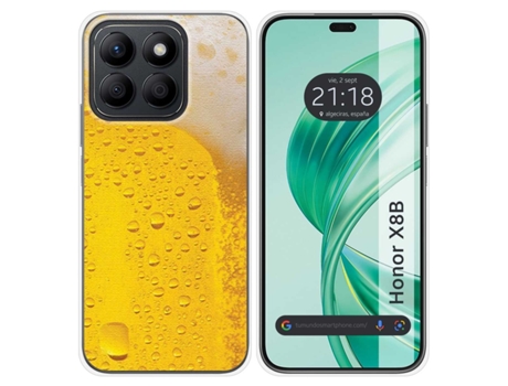 Funda Diseño Cerveza para Honor X8B TUMUNDOSMARTPHONE Silicona Multicolor