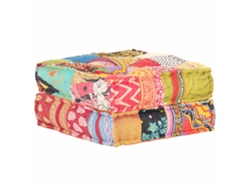 Puf de tela patchwork Lovely Home 60x70x36 cm
