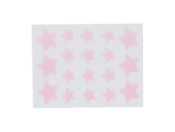 Parches hidrocoloides en forma de estrella para granos (paquete de 18), reducen la inflamación, color rosa