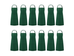 Juego De 12 Aventales Ajustables Impermeables Con 2 Bolsillos, Aventales Unisex Para Cocina, Barbacoa, Chef
