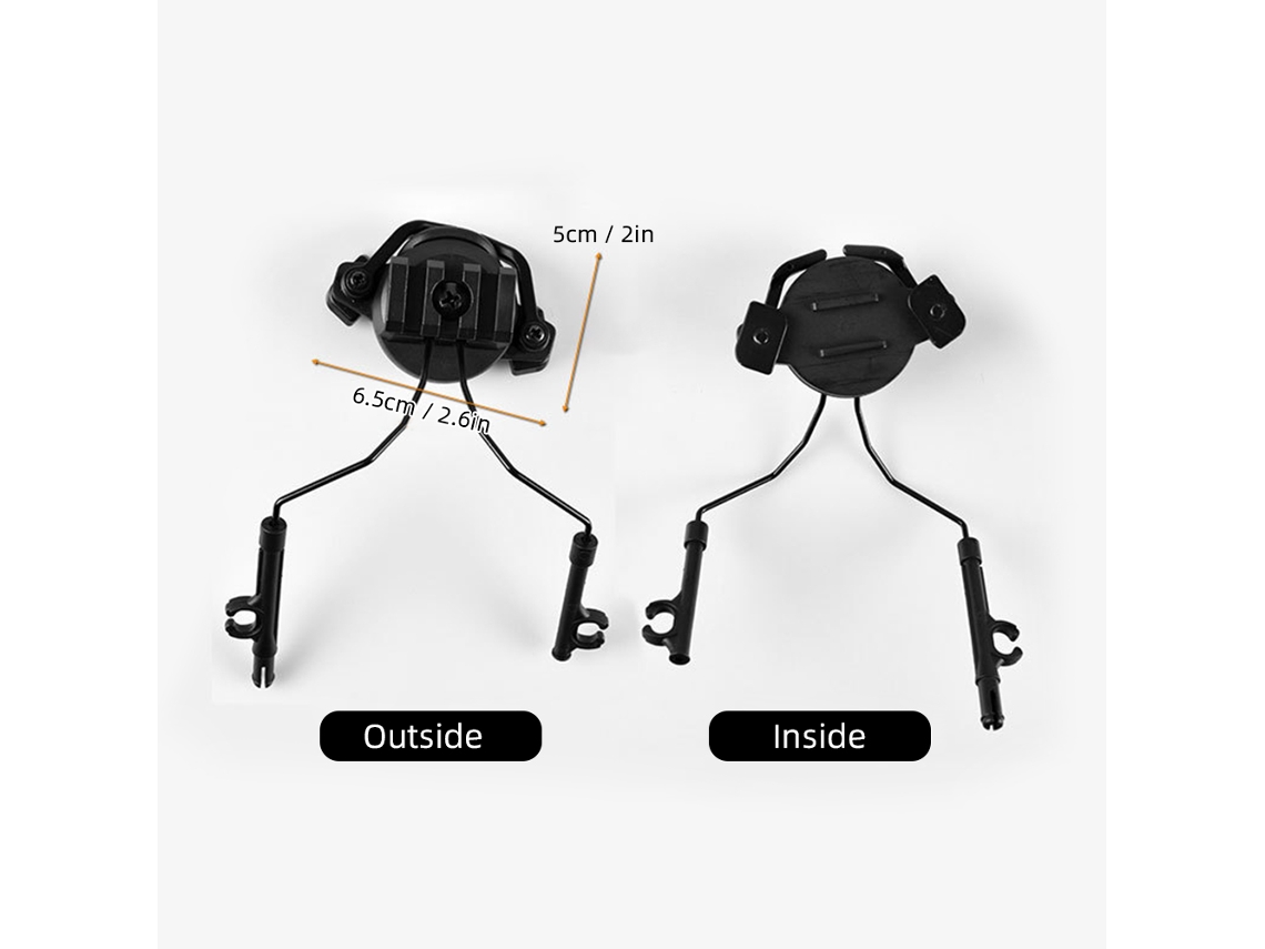 Junli-adaptador De Riel Para Casco Auricular 19-21mm