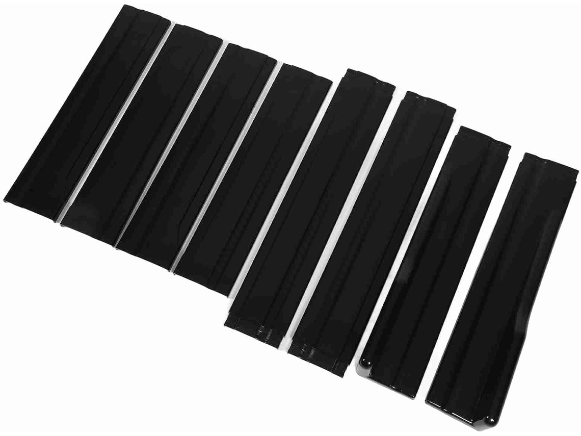 Kit De Alerón Delantero Con Aletas De Goma, Exterior De Fibra De Carbono