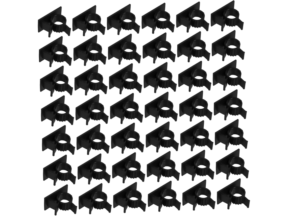 Juego de 100 clips adhesivos organizadores de cables con clips de plástico ajustables para Gokoco