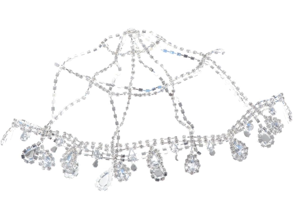 Diadema Con Detalles De Pedrería: Elegante Accesorio De Boda Perfecto Para Eventos Festivos.