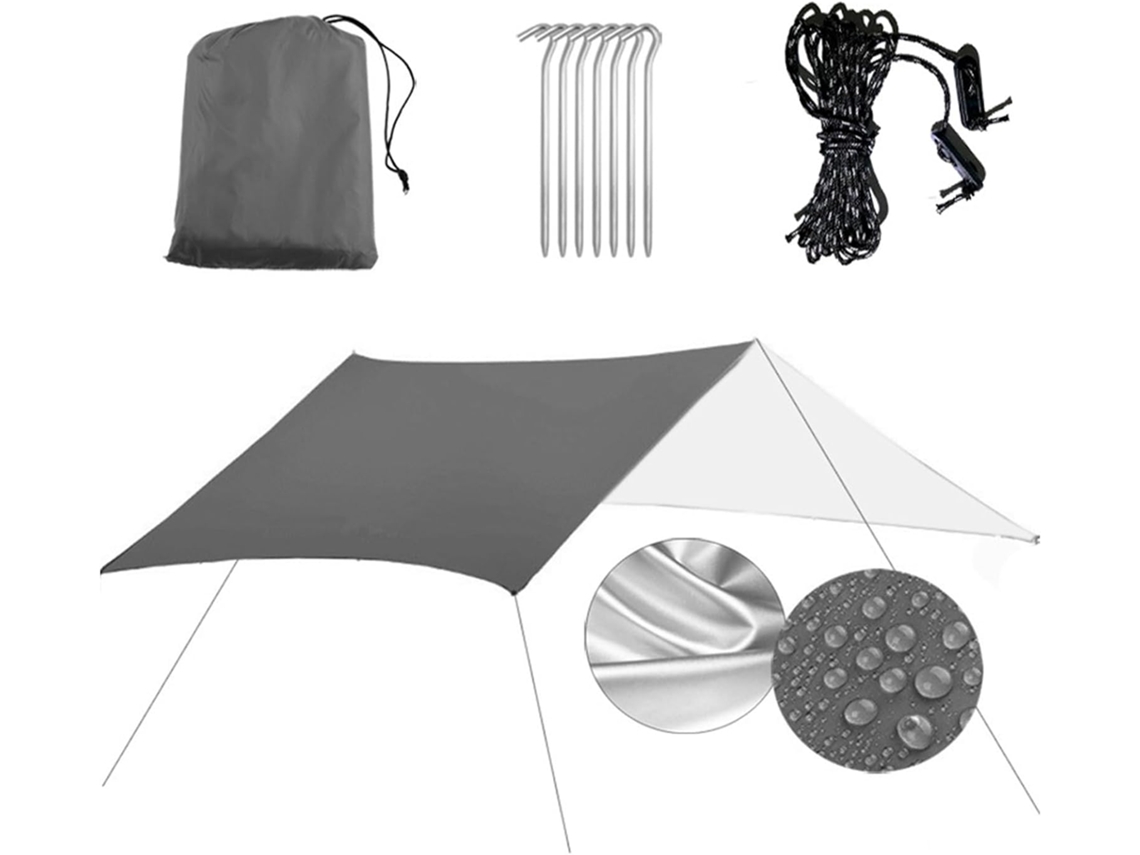 Conjunto De Lonas Multifuncionales Para Senderismo, Parasol, Protección Solar Y